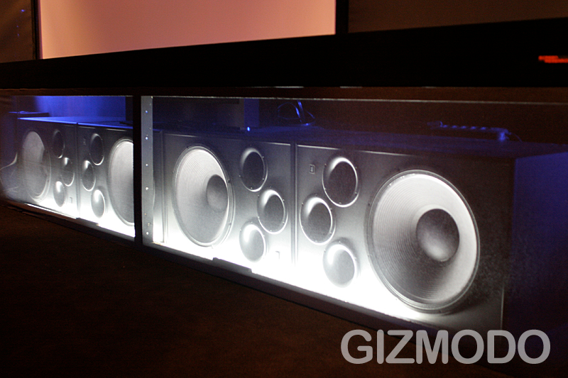 Illustration for article titled Ears-On with JBL's $300,000 Home Cinema Set-Up with 9.6 Surround Sound (Verdict: OMFGIWANTONE)
